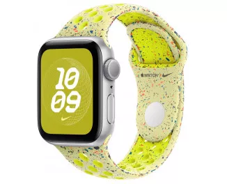 Силиконовый ремешок для Apple Watch 40mm Apple Nike Sport Band Volt Splash - S/M (MC1R4)
