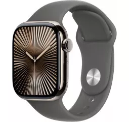 Силиконовый ремешок для Apple Watch 40mm Apple Sport Band Stone Gray - S/M (MAXF4)