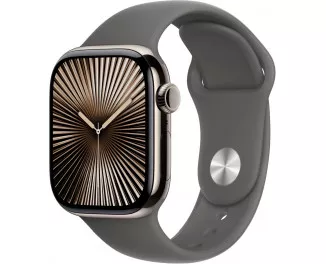 Силиконовый ремешок для Apple Watch 40mm Apple Sport Band Stone Gray - S/M (MAXF4)