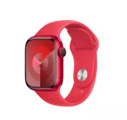Силиконовый ремешок для Apple Watch 41mm Apple Sport Band (PRODUCT)RED - M/L (MT323)