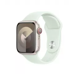 Силиконовый ремешок для Apple Watch 41mm Apple Sport Band Soft Mint  - M/L (MT343ZM/A)