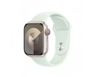 Силиконовый ремешок для Apple Watch 41mm Apple Sport Band Soft Mint  - M/L (MT343ZM/A)