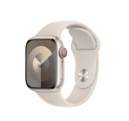 Силиконовый ремешок для Apple Watch 41mm Apple Sport Band Starlight - M/L (MT2V3)
