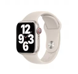 Силиконовый ремешок для Apple Watch 41mm Apple Sport Band Starlight (MKU93)