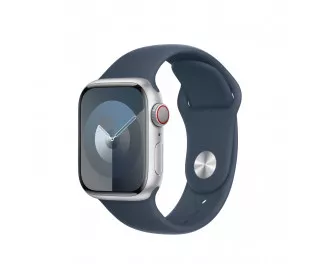 Силиконовый ремешок для Apple Watch 41mm Apple Sport Band Storm Blue - M/L (MT2X3ZM/A)