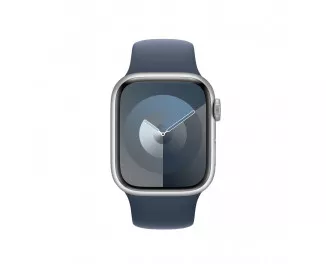 Силиконовый ремешок для Apple Watch 41mm Apple Sport Band Storm Blue - M/L (MT2X3ZM/A)