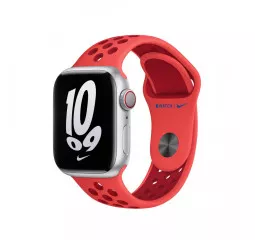 Силиконовый ремешок для Apple Watch 42mm Apple Nike Sport Band Bright Crimson/Gym Red - S/M (MPGX3)