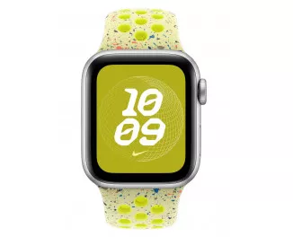 Силіконовий ремінець для Apple Watch 42mm Apple Nike Sport Band Volt Splash - S/M (MXU53)