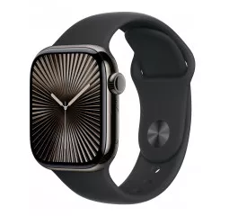 Силиконовый ремешок для Apple Watch 42mm Apple Sport Band Black - S/M (MXLJ3)