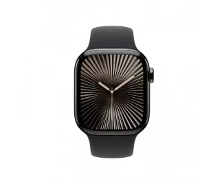 Силиконовый ремешок для Apple Watch 42mm Apple Sport Band Black - S/M (MXLJ3)