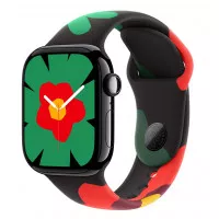 Силиконовый ремешок для Apple Watch 42mm Apple Sport Band Black Unity - Unity Bloom - S/M (MYGU3)