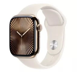 Силиконовый ремешок для Apple Watch 42mm Apple Sport Band Starlight - S/M (MXLL3)