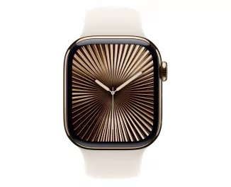Силіконовий ремінець для Apple Watch 42mm Apple Sport Band Starlight - S/M (MXLL3)