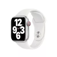Силиконовый ремешок для Apple Watch 42mm Apple Sport Band White - S/M (MP6W3)
