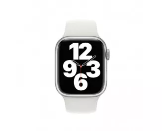 Силиконовый ремешок для Apple Watch 42mm Apple Sport Band White - S/M (MP6W3)