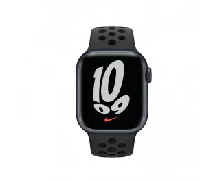 Силиконовый ремешок для Apple Watch 44/45/46 mm Apple Nike Sport Band Anthracite/Black (ML883)