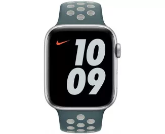 Силиконовый ремешок для Apple Watch 44/45/46 mm Apple Nike Sport Band Hasta/Light Silver (MJ6K3)