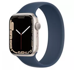 Силиконовый ремешок для Apple Watch 44/45/46 mm Apple Solo Loop Abyss Blue (MKY03), Size 11