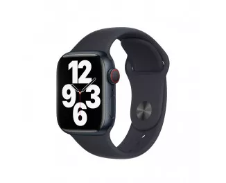 Силиконовый ремешок для Apple Watch 44/45/46 mm Apple Sport Band Midnight - M/L (MT3F3)