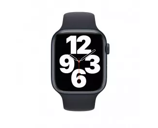 Силіконовий ремінець для Apple Watch 44/45/46 mm Apple Sport Band Midnight (MKUQ3)