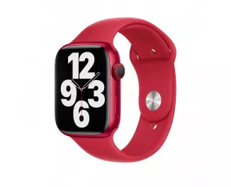 Силиконовый ремешок для Apple Watch 44/45/46 mm Apple Sport Band (PRODUCT)RED - S/M (MT3W3)