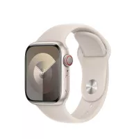 Силиконовый ремешок для Apple Watch 44/45/46 mm Apple Sport Band Starlight - M/L (MT3K3)
