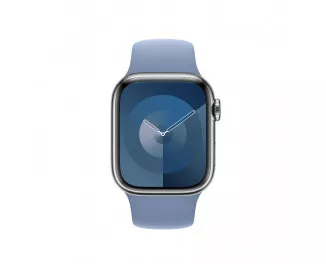 Силиконовый ремешок для Apple Watch 44/45/46 mm Apple Sport Band Winter Blue - M/L (MT443ZM/A)