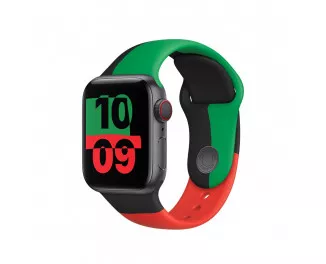 Силиконовый ремешок для Apple Watch 44/45/46mm Apple Sport Band Black Unity (MJ4W3)