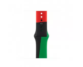 Силіконовий ремінець для Apple Watch 45mm Apple Sport Band Black Unity (MUQ73)