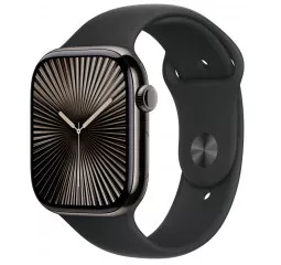 Силиконовый ремешок для Apple Watch 46mm Apple Sport Band Black - XL (MXM53)
