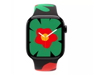 Силіконовий ремінець для Apple Watch 46mm Apple Sport Band Black Unity - Unity Bloom - M/L (MYGX3)