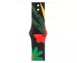 Силіконовий ремінець для Apple Watch 46mm Apple Sport Band Black Unity - Unity Bloom - M/L (MYGX3)