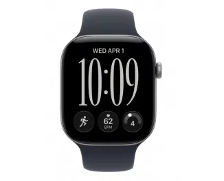 Силиконовый ремешок для Apple Watch 46mm Apple Sport Band Navy Blue - M/L (MJVU4)