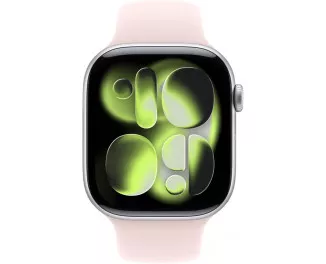 Силиконовый ремешок для Apple Watch 46mm Apple Sport Band Soft Pink - S/M (MHYF4)
