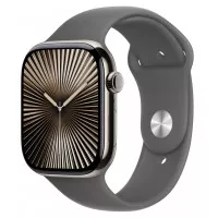Силіконовий ремінець для Apple Watch 46mm Apple Sport Band Stone Gray - S/M (MXLX3)