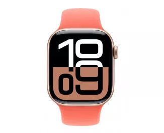 Силиконовый ремешок для Apple Watch 46mm Apple Sport Band Tangerine - S/M (MDT54)