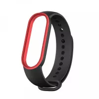 Силіконовий ремінець Xiaomi Mi Band 5/6 Black/Red