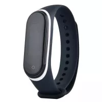 Силіконовий ремінець Xiaomi Mi Band 5/6 Black/White