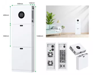 Система резервного питания 2E PowerWall Vezha, 5000 Вт, 10.24 кВт/ч, MPPT 5.5 кВт, WiFi, расширение емкости, параллельное подключение (2E-ESS-PWV5-10)