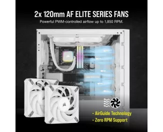 Система водяного охолодження Corsair iCUE H100i RGB Elite White (CW-9060078-WW)