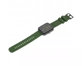 Смарт-часы 2E Alpha SQ Music Edition 46mm Black-Green (2E-CWW40BKGN)