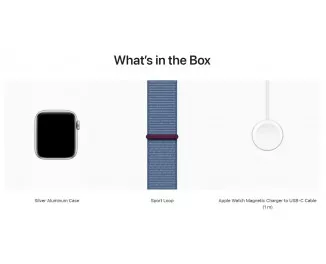 Смарт-часы Apple Watch SE 2 (2023) GPS 40mm Silver Aluminium Case with Winter Blue Sport Loop (MRE33QP/A)