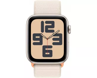 Смарт-часы Apple Watch SE 2 (2023) GPS + Cellular 44mm Starlight Aluminum Case with Starlight Sport Loop (MRH23)