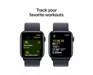 Смарт-часы Apple Watch SE 2 (2024) GPS 40mm Midnight Aluminum Case with Ink Sport Loop (MXEA3)