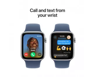 Смарт-часы Apple Watch SE 2 (2024) GPS 40mm Silver Aluminum Case with Denim Sport Band - M/L (MXED3)