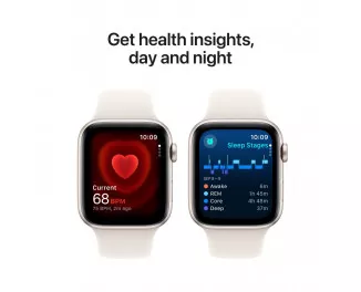 Смарт-часы Apple Watch SE 2 (2024) GPS 40mm Starlight Aluminum Case with Starlight Sport Band - M/L (MXEG3)