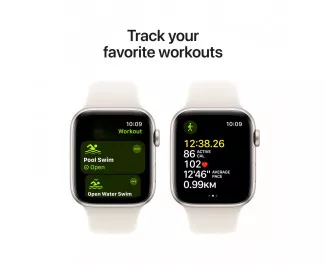Смарт-часы Apple Watch SE 2 (2024) GPS 40mm Starlight Aluminum Case with Starlight Sport Band - M/L (MXEG3)