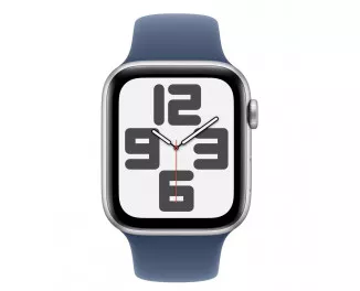 Смарт-часы Apple Watch SE 2 (2024) GPS 44mm Silver Aluminum Case with Denim Sport Band - S/M (MXEQ3)