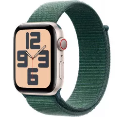 Смарт-годинник Apple Watch SE 2 (2024) GPS + Cellular 40mm Starlight Aluminum Case with Lake Green Sport Loop (MXFX3) Смарт-годинник Apple Watch SE 2 (2024) GPS + Cellular 40mm Starlight Aluminum Case with Lake Green Sport Loop (MXFX3)