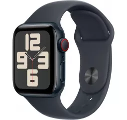 Смарт-часы Apple Watch SE 2 (2024) GPS + Cellular 44mm Midnight Aluminum Case with Midnight Sport Band - M/L (MXG23, MNPY3, MNU03, MRH73)